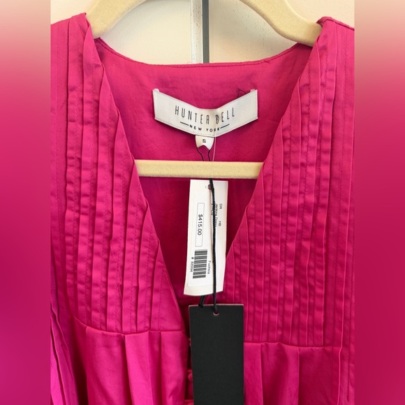 HUNTER BELL Hot Pink Puff-Sleeve Mini Dress - Picture 5 of 5